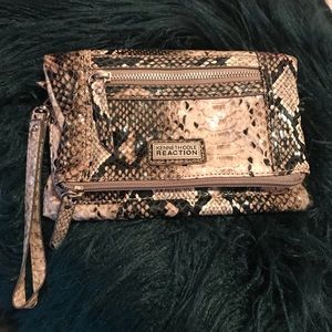 KENNETH COLE Snake Print Wristlet